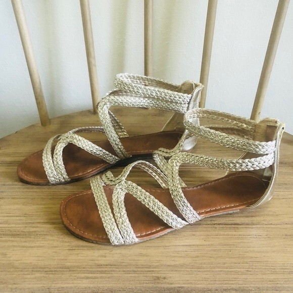 Bamboo Gold Beginning Gladiador Sandals Women’s Sz. 8.5 - Picture 3 of 10